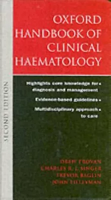 $5.30 • Buy Oxford Handbook Of Clinical Haematology Paperback Drew Provan