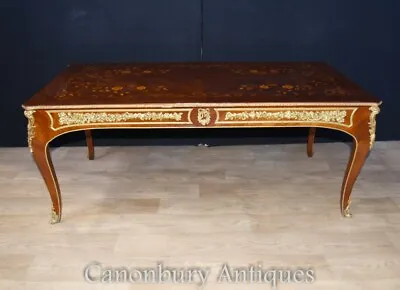 Empire Coffee Table Marquetry Inlay Ormolu • $1520