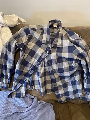 J.Crew The Perfect Shirt Womens Size Small Blue Plaid Long Sleeve Button Down • $11.50