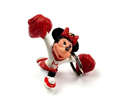 Vintage Disney Minnie Mouse Cheerleader Keychain Figure PVC 2  • $7.95