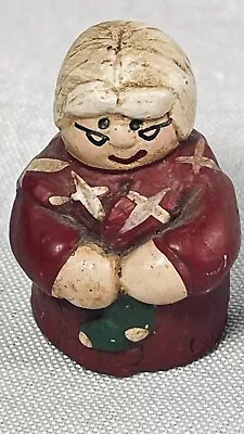 Pam Schifferl Mrs Santa Claus Mini Figurine Signed 87 Vintage Mini 1.25 Inches • $19.95