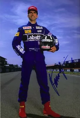 Damon Hill Signed 12X8 Photo Genuine Autograph RENAULT AFTAL COA (3583) • £49.95