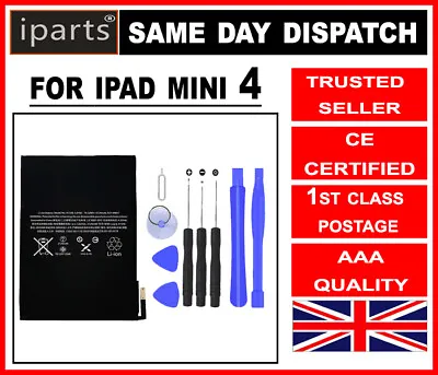 £11.89 • Buy IPARTS®  Genuine  Battery Replacement For IPad Mini 4 5124mAh Tools CE