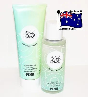 VICTORIA'S SECRET * Kiwi Chill * MIST SPRAY & BODY LOTION SET OF 2 ITEMS • $38.99