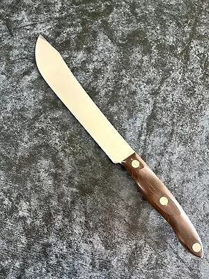 Cutco 1022 Butcher Knife USA No.22 Nice Brown Marbled Rosewood Handle • $26.50