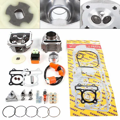 Big Bore Cylinder Piston Kit GY6 50cc 100cc Scooter Moped 1P39QMB 139QMB 50mm US • $62.70