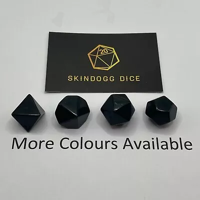 Individual Dice - Opaque - Blank Standard D8 D10 D12 D20 • £1.05