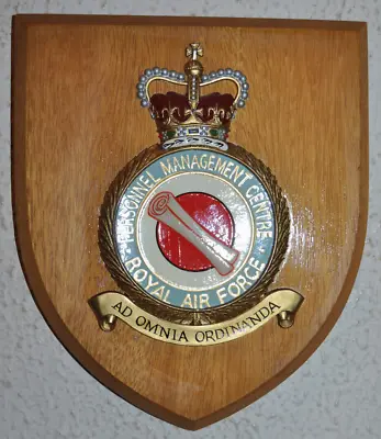 Royal Air Force Personnel Management Centre Mess Wall Plaque Shield RAF • £30