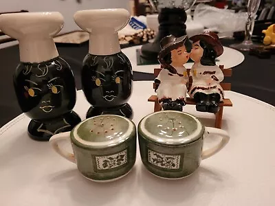 Lot Of 3 Sets Vintage Salt & Pepper Shakers • $12.97