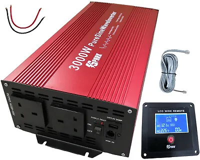 SPARK 3000W (6000W Peak) 3000 Watt 12V AC 240V PURE SINE WAVE POWER INVERTER • £299.99