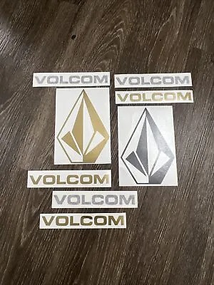 8 Volcom Snowboarding Stickers Gold Skateboarding Decal Stickers  Clothing Skate • $8.50