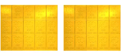 2X One Gram Gold Snap Bar Breaks Into 15 One GR Bars Gold Bullion .9999 Gold Au • $388.55