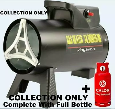 £245 • Buy New + Calor 19kg Propane Bottle Lpg Space Blow Air Heater Workshop Gas Type 15kw