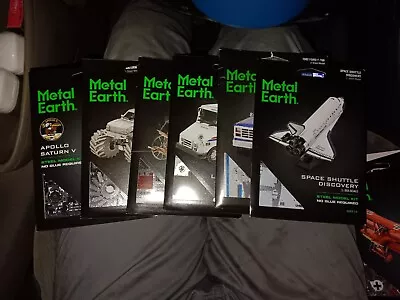 Fascinations Metal Earth 3D Laser Cut Model Kits-Various Transportation-Lot Of 6 • $34