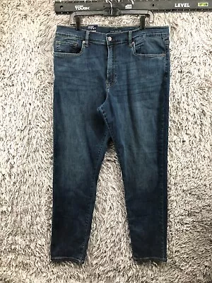 Lucky Brand 412 Athletic Straight Jeans Size 36x32 Mens Medium Wash Blue • $17.05