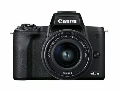 Canon EOS M50 Mark II 24.1MP Mirrorless Digital Camera - Black (EF-M 15-45mm... • $1200