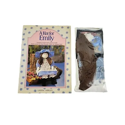 Laura Ashley DOLL KIT “A Hat For Emily” 1983 Story Book & Supplies • $34.99