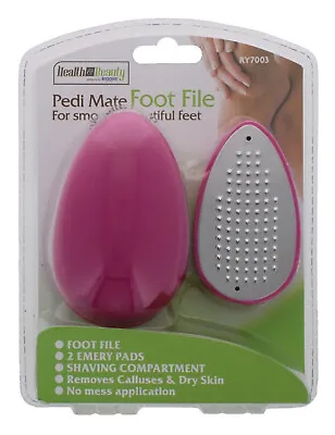 £4.45 • Buy Pedi Mate Foot File Egg Foot File Emery Shaving Calluses Dry Skin No Mess Smooth