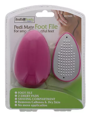 £4.79 • Buy Pedi Mate Foot File Egg Foot File Emery Shaving Calluses Dry Skin No Mess Smooth