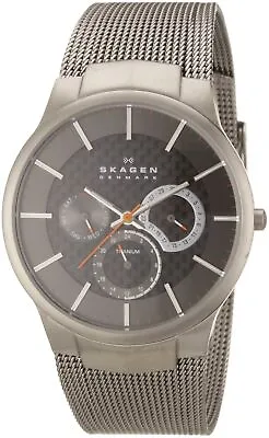 Skagen Men's 809XLTTM Carbon Fiber Dial Titanium Watch • $110