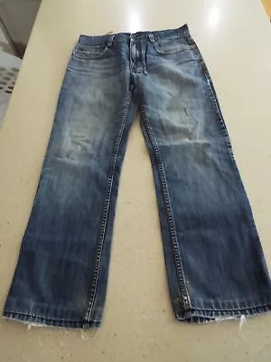 VINTAGE Sundance Jeans Adult Size 32 X 29 Stone Wash Denim Distressed Stiched Pi • $12