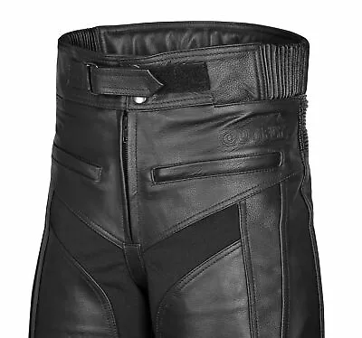 Mens Leather Motorcycle Trousers With CE Armour- Summer & Easter Offer • $110