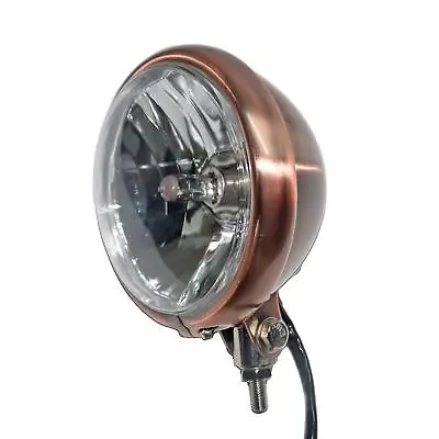 5-3/4  Motorcycle Vintage Old School Headlight For Harley Bobber Chopper Custom • $49.99