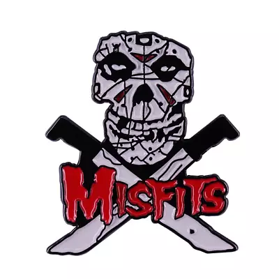 Misfits Horror Punk Rock Band 1.25  Lapel Enamel Pin...BONUS SILVER STORAGE BAG. • $10.99