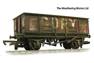 Hornby 21t WM Cory & Son Mineral / Coal Hopper Wagon *PRO WEATHERED LOOK* • £15.99