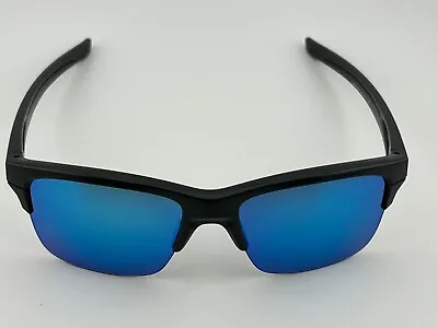 New In Box Oakley Thinlink Sunglasses Dark Grey Sapphire Iridium Lens 9316-04 • $68.99