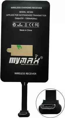 MyMAX – Type A 1300mA Super-Fast Qi Wireless Charging Receiver MICRO USB-A • £3.90