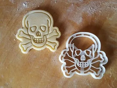 Poison Skull Cookie Pastry Biscuit Cutter Icing Fondant Baking Clay Halloween • £4.99