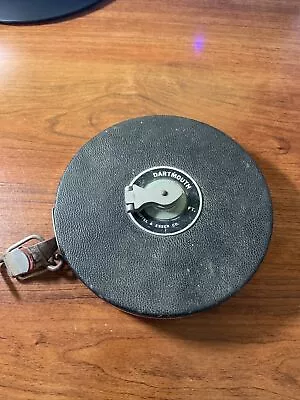 Vintage Darmouth Keuffel & Esser Co. Tape Measure Cloth 100' Ft Hand Wind EX • $19.99