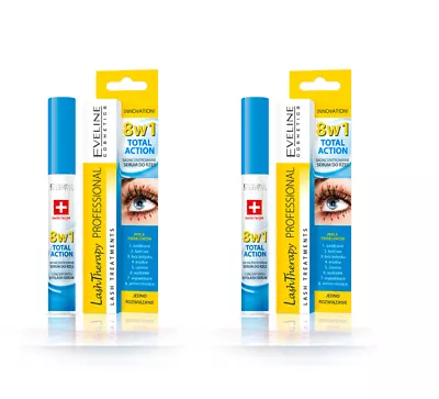 £7.60 • Buy 2x Eveline 8in1 Lash Therapy Regenerating Serum Conditioner Eyelash Growth