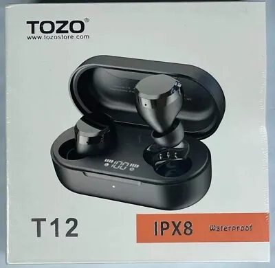 New TOZO T12 Wireless Earbuds 4Mic Noise Cancelling Bluetooth 5.0 Earphones IPX8 • $21.99