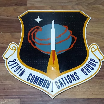 Vintage USAF 2179th Communications Group Military Plaque 14  × 14   • $64.13