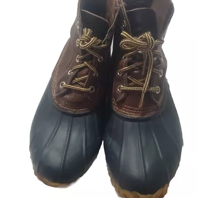 Eddie Bauer Brown Leather Duck Boots  Women’s Size 8  • $25