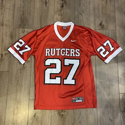 Vintage 90s Nike Rutgers Football Jersey 27 Size Small • $25.50