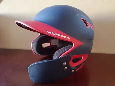 GUC Boombah Baseball Batting Helmet W/ Face Guard Navy Red One Size 6.25-7  • $29.99