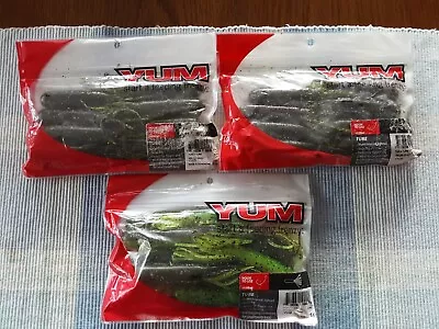 NEW (3) Bags Of YUM 4  Tubes In (1) Ultimate Craw & (2) In Melon Candy • $13