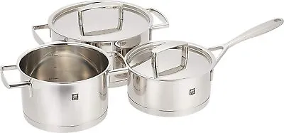 Zwilling Passion Cookware 3pcs Set Stockpot Stew Pot Saucepan 66060-001 New • £160.59