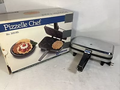 Vitantonio Pizzelle Chef Model 300-NS Vintage Italian Cookie Maker Iron With Box • $199