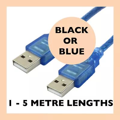 Fast USB 2.0 Data Extension Cable Type A Male To A Male M-M Connection Cord • $8.99