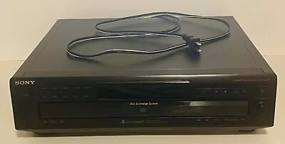 SONY Compact Disc Player 5 CD Changer CDP-CE215 Non-Remote Stereo Vintage WORKS! • $64.95