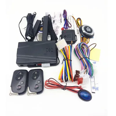 Car Remote Start Kit Keyless Entry System Push Starter Stop One-button Universal • $83.60