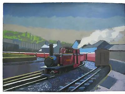 North Wales Oil Painting  Porthmadog Railway  • £90