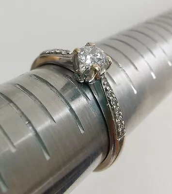 £300 • Buy Forever Diamond 18ct 0.33ct Diamond Ring + Matching Wedding Band - Size O