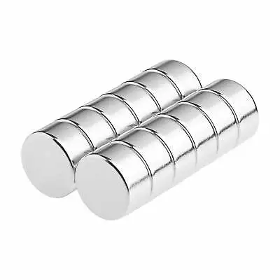 1/2 X 1/4 Inch Strong Neodymium Rare Earth Disc Magnets N52 (12 Pack) • $17.99