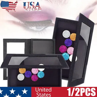 Large Empty Makeup Case DIY Empty Magnetic Eyeshadow Palette Cosmetic Blush Box • $13.01