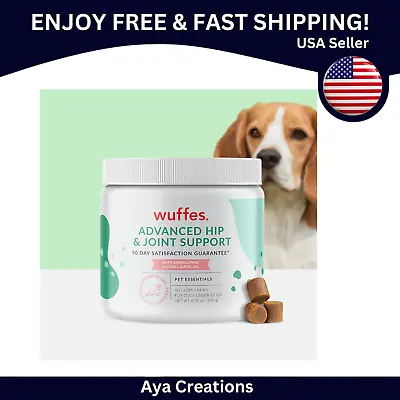 Wuffes Advanced Dog Hip And Joint Supplement For Small & Medium Breeds - MSM • $72.99